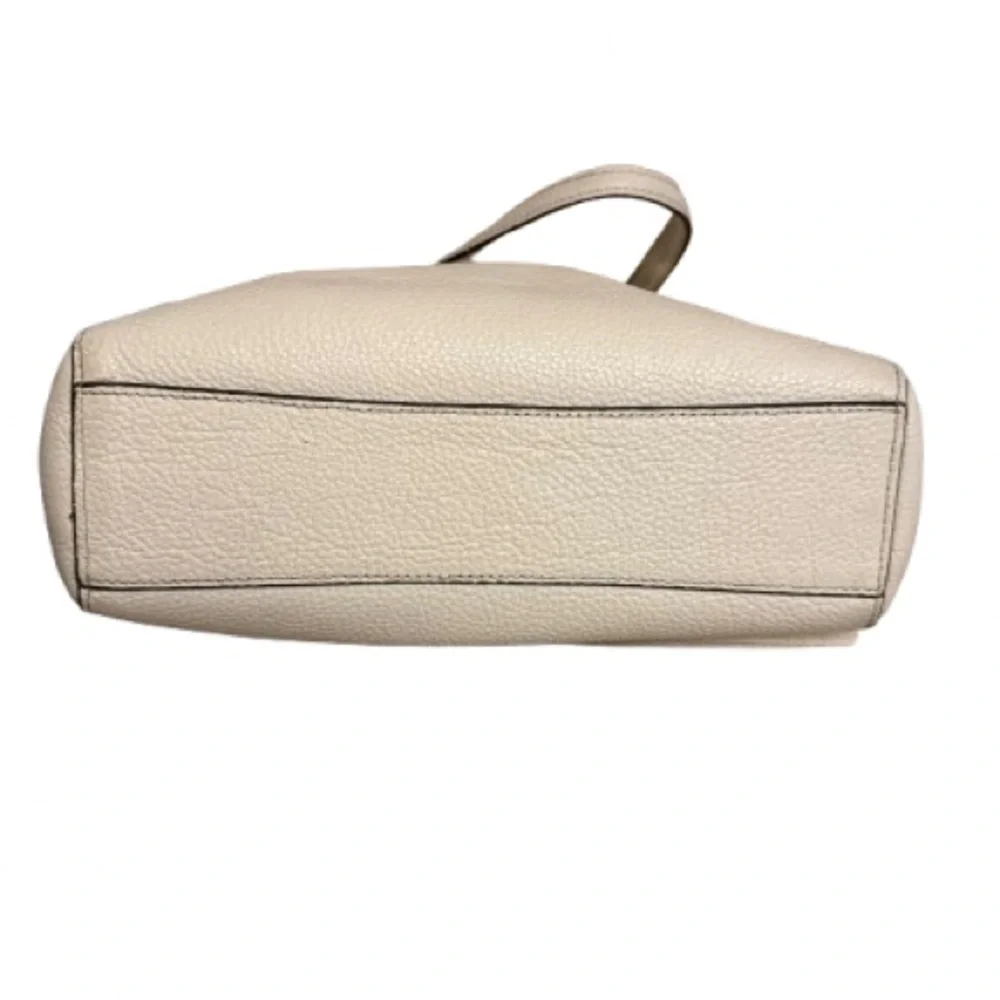 Coach Prairie Ivory Pebbled Leather Satchel Crossbody 79997